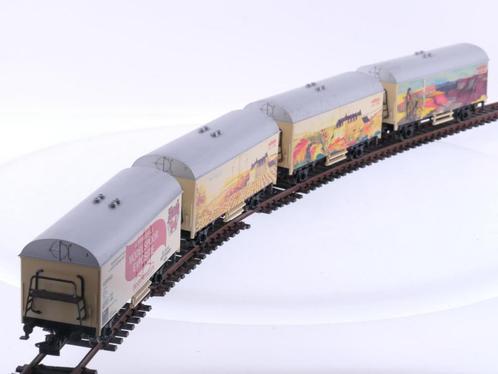 Schaal H0 Märklin 4415 & 84495 set van 4 geloten goederen.., Hobby en Vrije tijd, Modeltreinen | H0, Wisselstroom, NS, Gebruikt
