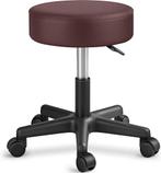 Zadelkruk - Kruk op wielen - Rolkruk - Draaikruk - Bruin - T, Verzenden