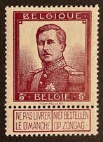 België 1912 - Albert I Pellens - 5fr Wijnrood - Variëteit, Timbres & Monnaies, Timbres | Europe | Belgique