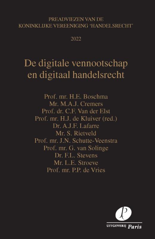De digitale vennootschap en digitaal handelsrecht /, Boeken, Wetenschap, Zo goed als nieuw, Verzenden