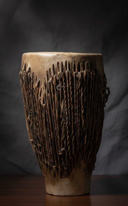 Twee Afrikaanse trommeltjes (Djembe) – West-Afrika - Djembe, Antiek en Kunst, Kunst | Niet-Westerse kunst