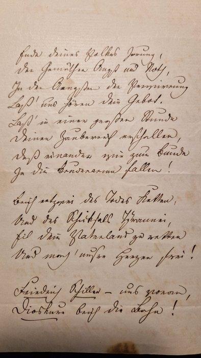 Julius Mosen (1803-1867) [poète allemand] - Ode zum 100., Verzamelen, Film en Tv