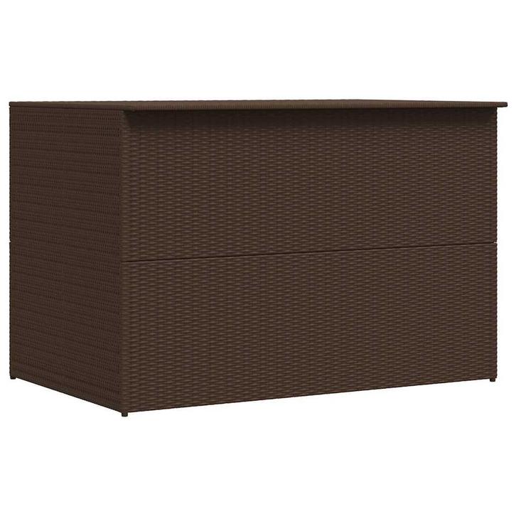 vidaXL Tuinbox 150x100x100 cm poly rattan bruin, Tuin en Terras, Bergingen en Tuinkasten, Nieuw, Verzenden