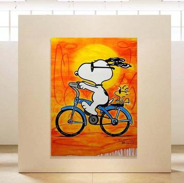 Rafael Vicente - Snoopy & Woodstock Travel by Blue Bicycle