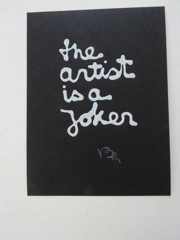 Ben Vautier (1935) - The artist is a joker beschikbaar voor biedingen
