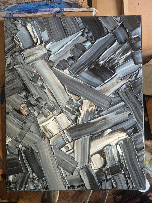 Bruno Cantais - Hommage à Soulages - XL, Antiek en Kunst, Kunst | Schilderijen | Modern