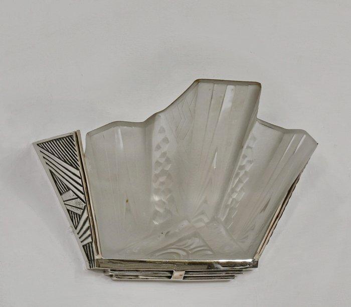 HETTIER VINCENT & MULLER FRERES - Lampe murale - Laiton, Antiek en Kunst, Antiek | Meubels | Stoelen en Sofa's