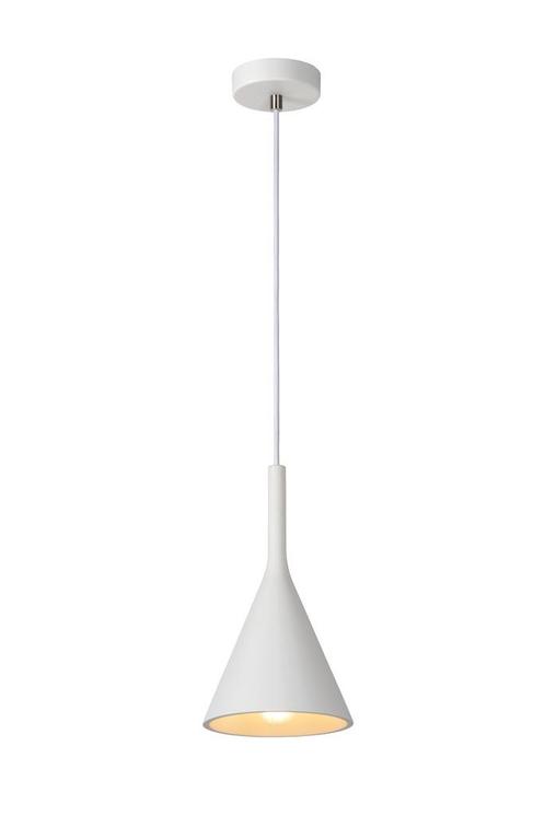 Hanglamp Lucide GIPSY -  - Ø 16,5 cm - 1xE27 - Wit, Huis en Inrichting, Lampen | Hanglampen, Nieuw, Verzenden
