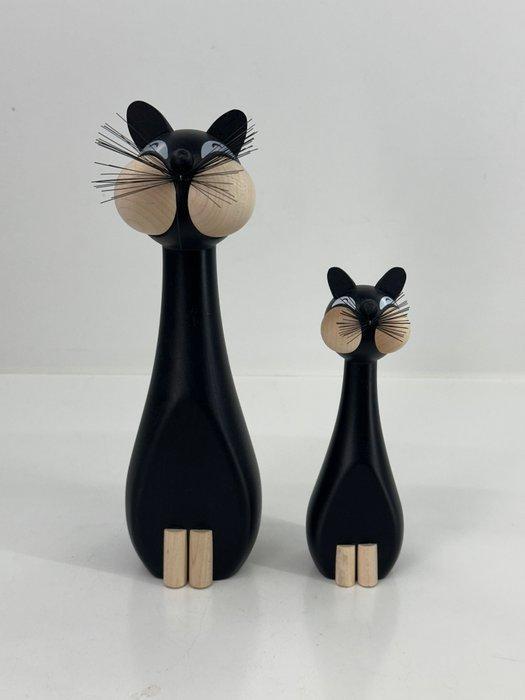 Gunnar Flørning - Figuur - Iconische design katten (2) - Eik, Antiek en Kunst, Antiek | Meubels | Stoelen en Sofa's