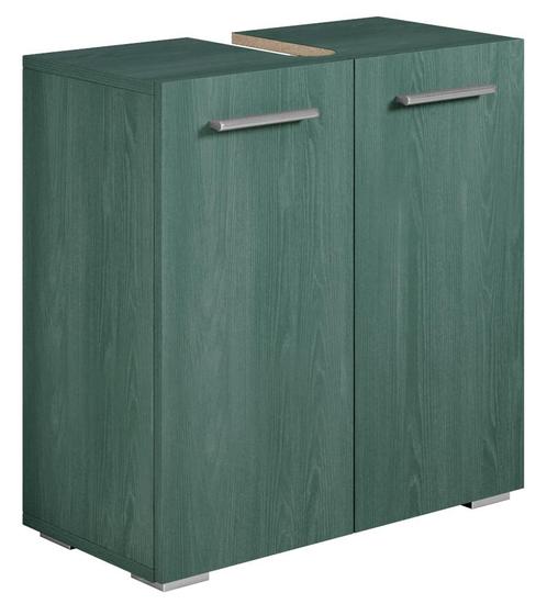 Wastafelkast Jupiter 60 x 30 x 60 cm Groen Houtnerf, Huis en Inrichting, Badkamer | Badkamermeubels, Nieuw, Verzenden