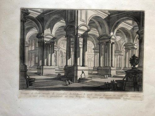 Giovanni Battista Piranesi (1720-1778) - Gruppo di scale, Antiek en Kunst, Antiek | Overige Antiek