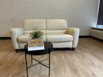 Veiling - Witte Leren 2-pers Bankstel, Huis en Inrichting, Zetels | Zetels, Nieuw