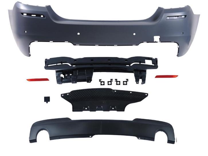 Achterbumper | M-Tech Style | BMW 5-serie F10 | 2010- | met, Auto-onderdelen, Carrosserie, Nieuw, BMW, Verzenden