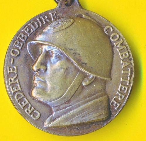 Italie - Médaille - Mussolini variante medaglia con discorso, Verzamelen, Militaria | Tweede Wereldoorlog