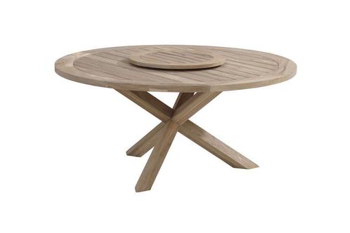 Taste by 4 Seasons Louvre teak tafel Ø 160 cm Showroommodel, Jardin & Terrasse, Ensembles de jardin