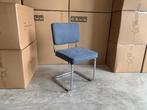 Veiling - Stoel Brave (set van 8) Stof - Blauw - Chrome, Huis en Inrichting, Stoelen, Nieuw