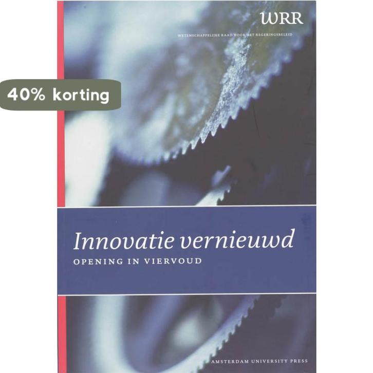 Innovatie vernieuwd / WRR Rapporten 9789053565773, Boeken, Politiek en Maatschappij, Gelezen, Verzenden