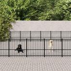 vidaXL Hondenkennel voor buiten 65,86 m² staal, Verzenden, Nieuw