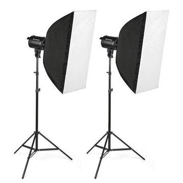 Bresser BRM-300AM Studio Flitsset 2x 300W OUTLET, Verzenden