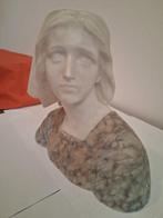 Buste, Busto di giovane donna - 25 cm - Albast, Marmer, Antiek en Kunst
