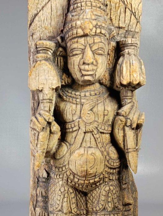 Gesneden paneel van kar - Surya - 46 cm - Hout - India -, Antiek en Kunst, Kunst | Niet-Westerse kunst