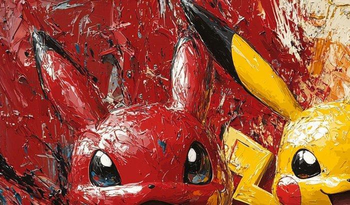 I_KONIQ - HAPPY POKEMON TRICOLOR in a POLLOCK ART, Consoles de jeu & Jeux vidéo, Consoles de jeu | Accessoires Autre