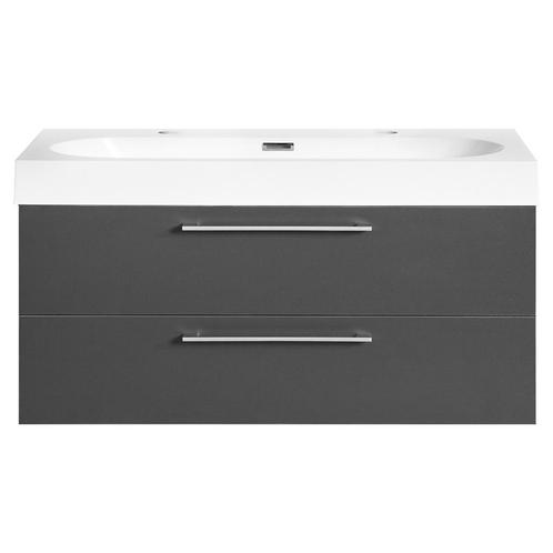 Badkamermeubelset Differnz Somero Met Polybeton Wastafel 100, Doe-het-zelf en Bouw, Sanitair, Bad, Nieuw, Ophalen of Verzenden