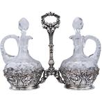 Olie-en-azijnstelletje - rococo - .925 zilver