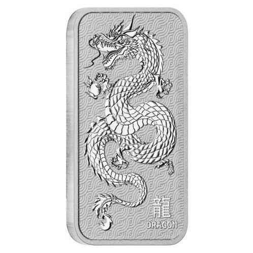 1 Troy Ounce - Zilver .999 - 1 oz Australian Lunar Dragon, Postzegels en Munten, Edelmetalen en Baren
