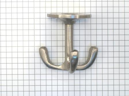 Kapstokhaak onderbouw mat nikkel 50 mm 3-hk, draaibaar, Huis en Inrichting, Woonaccessoires | Kapstokken, Nieuw, Overige materialen