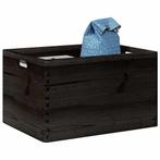 vidaXL Houten kist met handvatten 40x30x23 cm massief, Doe-het-zelf en Bouw, Verzenden, Nieuw