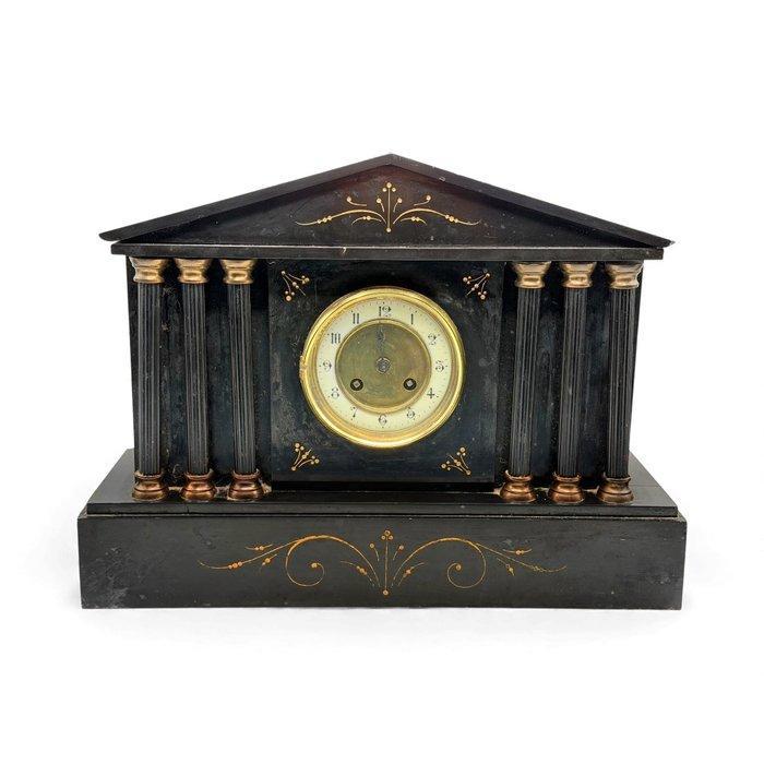 Pendule Neoclassicisme Marmer, Messing - 1850-1900, Antiek en Kunst, Antiek | Klokken