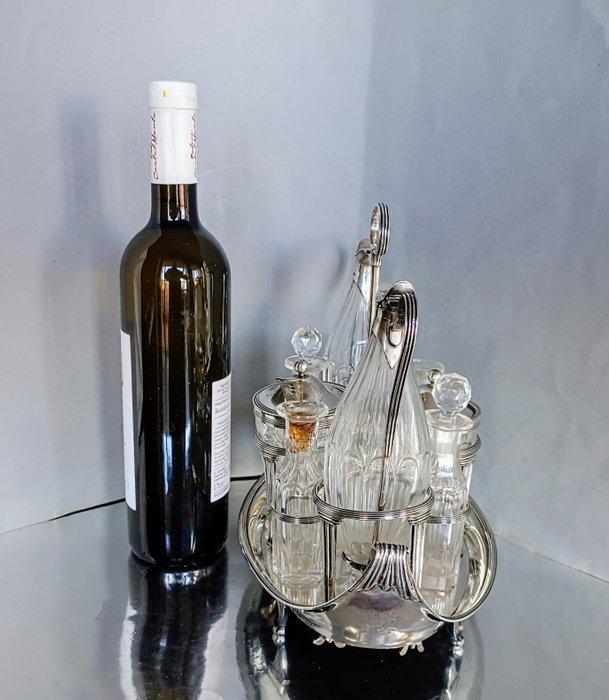 234 Years Old Elegant Boat Shaped - Olie-en-azijnstelletje -, Antiquités & Art, Antiquités | Argent & Or