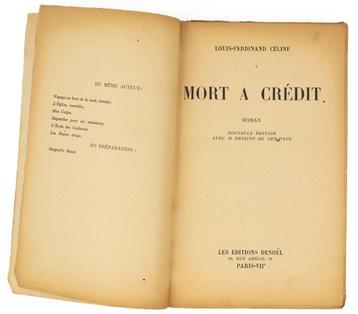Louis-Ferdinand Céline - Mort à crédit - 1936