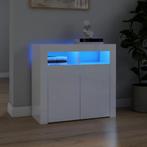 vidaXL Dressoir met LED-verlichting 80x35x75 cm hoogglans, Huis en Inrichting, Kasten | Dressoirs, Verzenden, Nieuw