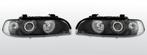 Koplampen Angel Eyes | BMW 5 Series E39 1995-2003 | zwart, Verzenden, Nieuw, BMW