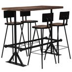 Mobilier de bar 5 pcs Bois de récupération massif, Maison & Meubles, Verzenden