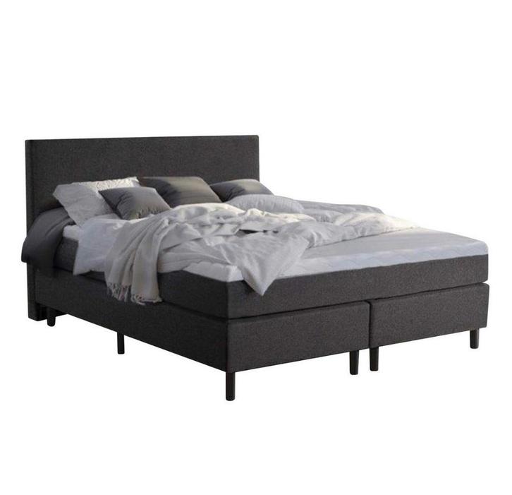 Boxspring Fanny, pocketmatras + toplaag (nieuw, A-keuze), Huis en Inrichting, Slaapkamer | Boxsprings, Bruin, Grijs, Zwart, Overige kleuren