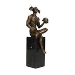 sculptuur, Exclusief Bronzen Beeld: Satan met Schedel op