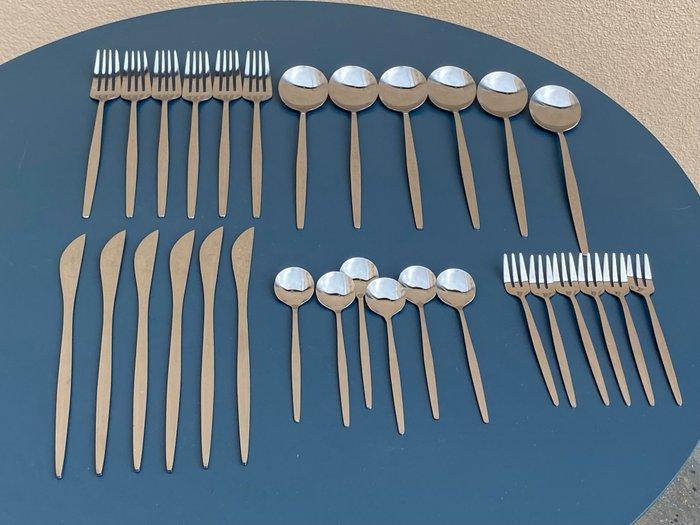 NO RESERVE price! - Bestekset voor 6 personen (30) - Staal,, Antiek en Kunst, Antiek | Meubels | Tafels