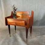 Table de chevet - Bois, Verre, Antiek en Kunst
