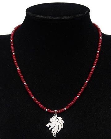Rubis - Collier du Lion Souverain : Force, Courage &
