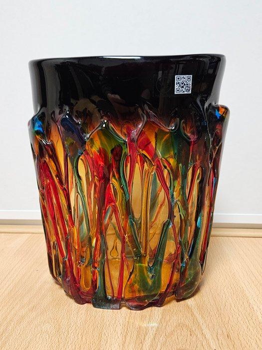 Made Murano Glass - Enrico Cammozzo - Vaas - Muranoglas, Antiek en Kunst, Antiek | Glaswerk en Kristal
