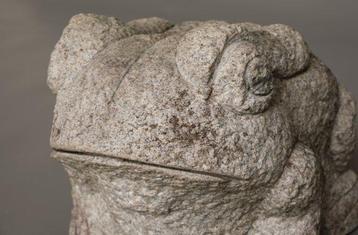 Ornement de jardin grenouille en granit - Granit - Japon -
