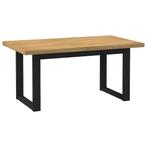 vidaXL Eettafel NOAIN U-vormige poten 160x90x75 cm massief, Huis en Inrichting, Tafels | Eettafels, Verzenden, Nieuw