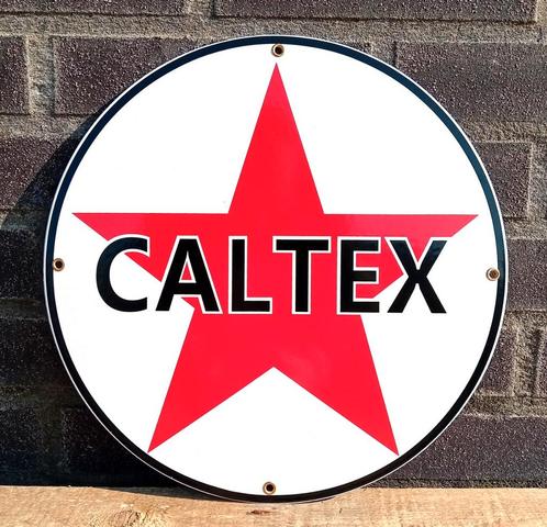 Caltex vlak emaille bord, Verzamelen, Merken en Reclamevoorwerpen, Verzenden