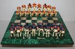 Schaakspel - American Footbal Chest - malachiet bord en hand
