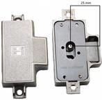 Spanjoletslot 25 mm links Vernikkeld, Klink of Kruk