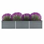 vidaXL Plantenbak verhoogd 240x80x45 cm gegalvaniseerd staal, Tuin en Terras, Verzenden, Nieuw