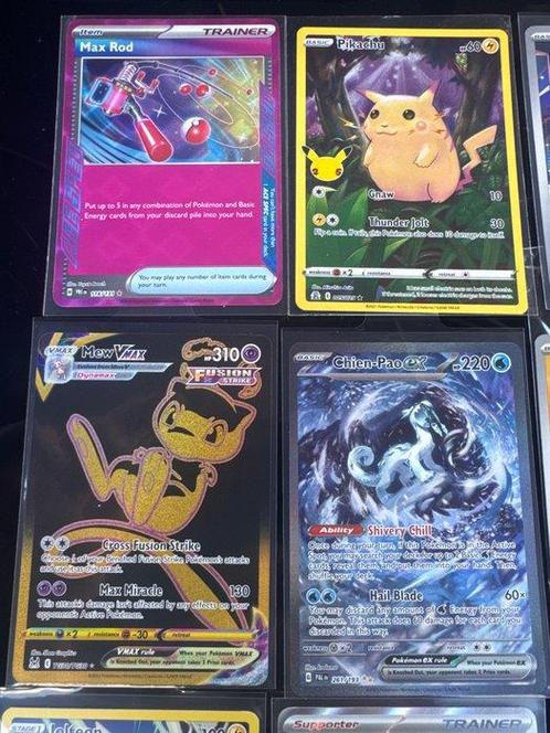 The Pokémon Company - 9 Card - Pokémon - Pikachu, Mew VMAX, Hobby en Vrije tijd, Verzamelkaartspellen | Pokémon